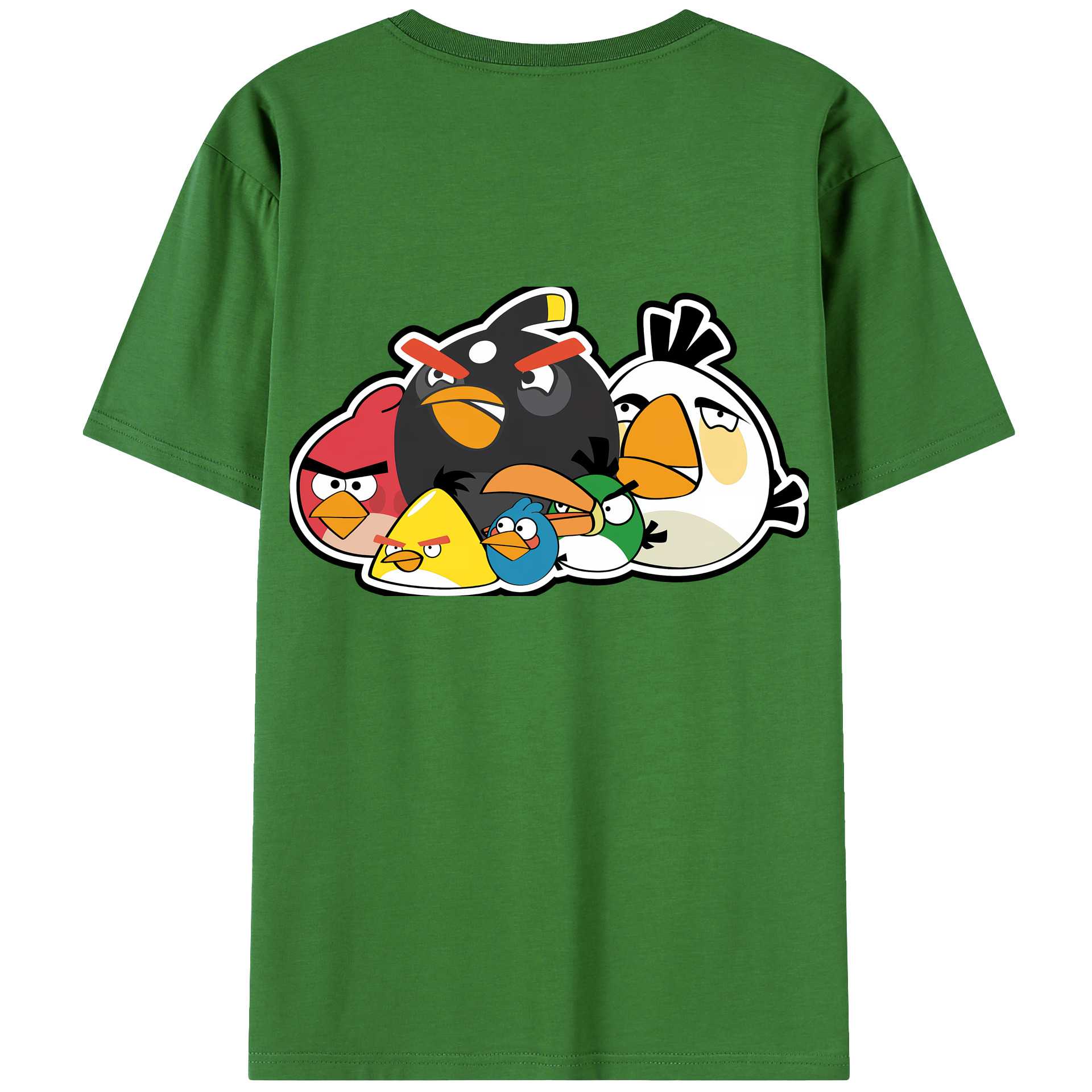 （画像用） Angry Birds アングリーバード レディース半袖Tシャツ(バックプリント)